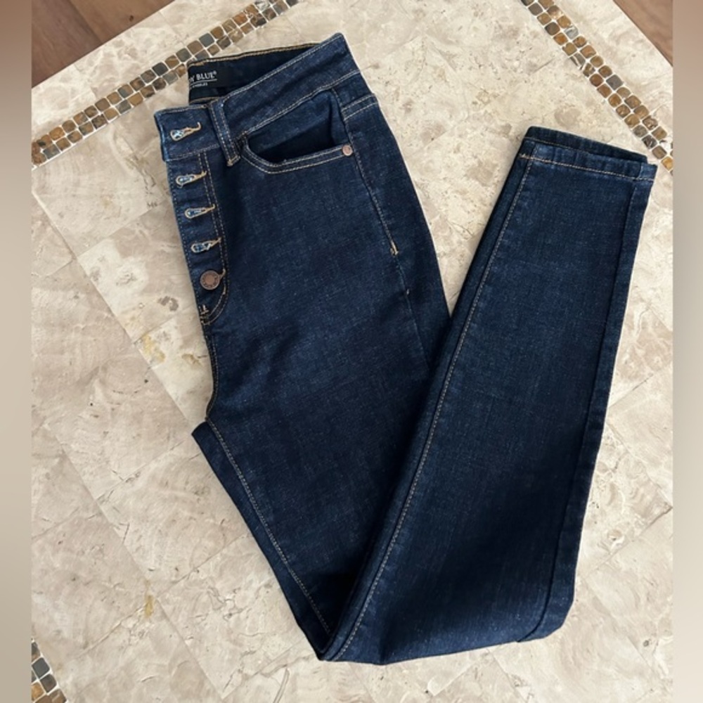 Judy Blue High Rise‎ Button Fly Skinny Jeans